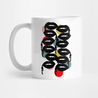 Colorful Dots and Bloody Lips Mug